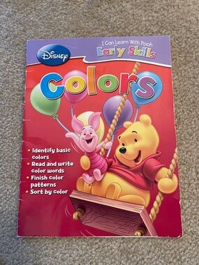 Disney Colors Early Skills Book with Pooh & Piglet - Red & Purple